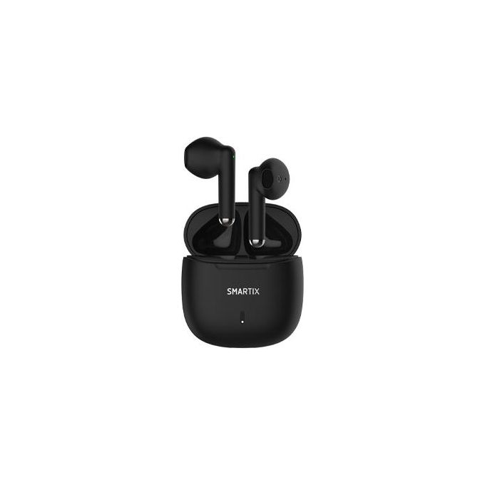 Image of Atlantis Smartix Tws Sm60-fi9-b Bt V5.3 Auricolare Custodia con Funzione di Ricarica Include Battery Bank da 300ma Nero