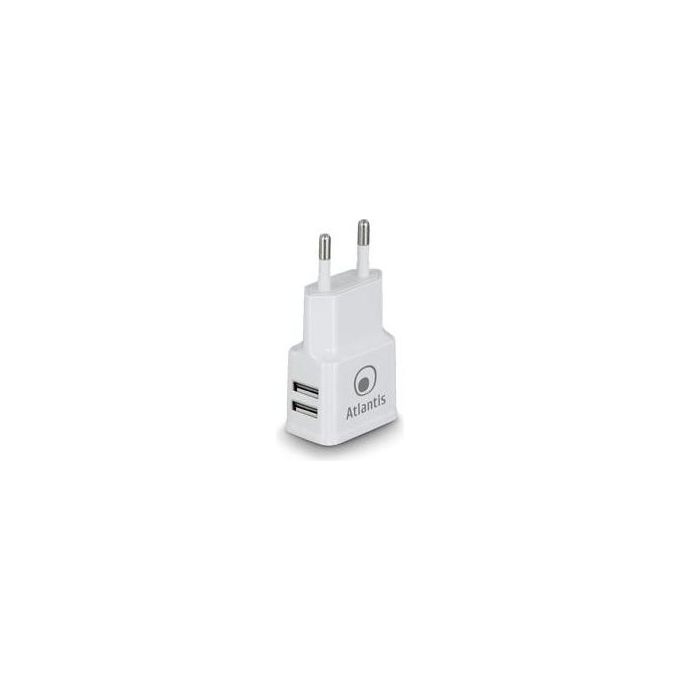 Atlantis SMARTIX USB Charger HomePower-2000 Alimentatore di corrente AC con DOPPIA presa USB
