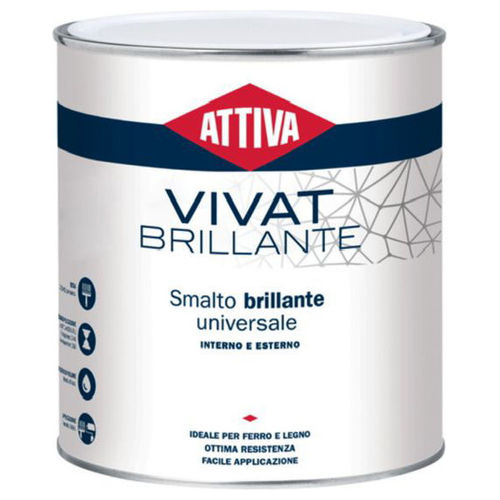 Attiva Smalto Sintetico 0.750 Litri 060 Bianco Luna Vivat