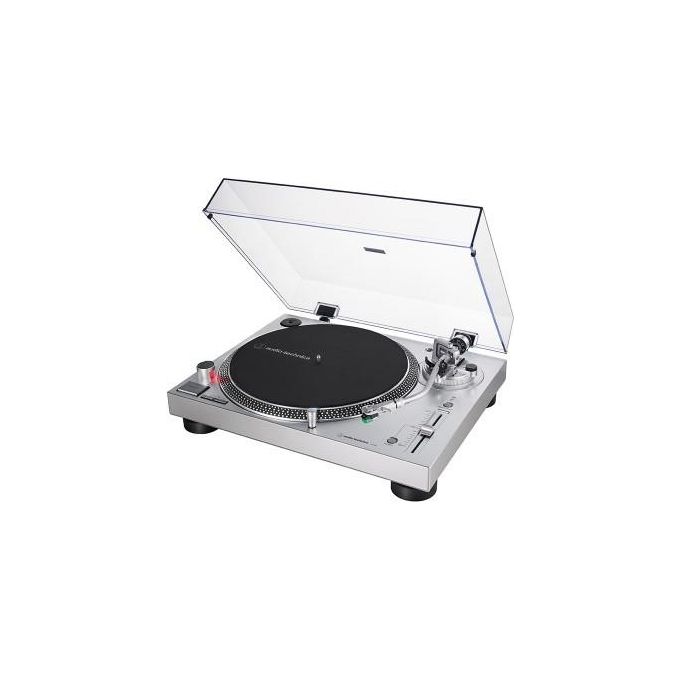 Audio-Technica AT-LP120X Giradischi a Trazione Diretta con Servomotore a Corrente Continua Silver