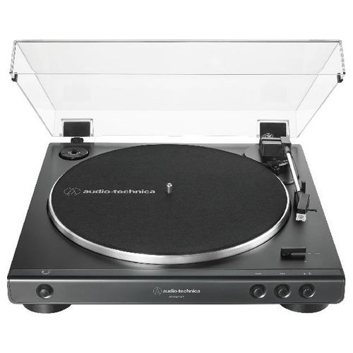 Audio-Technica AT-LP60XUSB Giradischi a Cinghia Completamente Automatico USB 2.0 Preamplificatore Fono colore Grigio Metallico