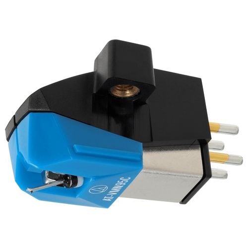 Audio Technica AT-VM95C Dual Moving Magnet Cartridge with Conical Stylus 1/2" Mount includes Mounting Hardware Black/Blue