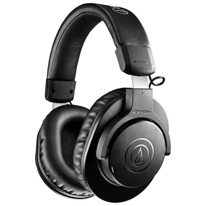Audio-Technica ATH-M20xBT Cuffia Wireless Entry Professionale con Microfono Incorporato Nero