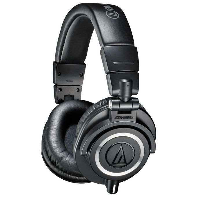 Audiotechnica ATH-M50X Cuffia Studio Professionale Chiusa con Cavo Driver 45mm