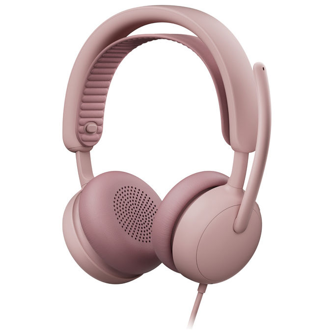 Logitech 981-001616 Zone Wired 2 Auricolare Cablato con Microfono Boom USB Type-C - USB Type-A Frequenza 20 - 20000 Hz Impedenza 36 Ω colore Rosa