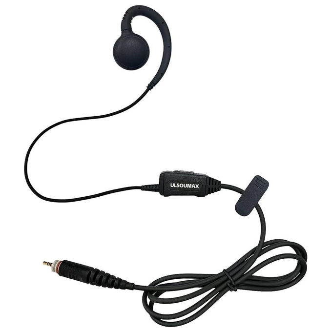 Motorola PMLN8078A Auricolare PTT sovraorecchio microfono integrato Jack 2,5 mm twist-and-lock per CLPE CLP446E VOX