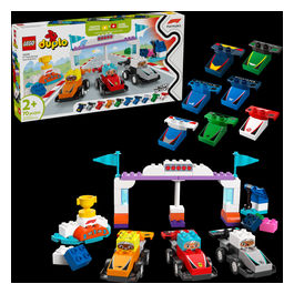 Duplo Auto da corsa e piloti Team F1 10445