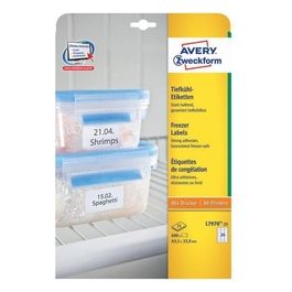 Avery 25 Etichette per Freezer 63,5x33,9mm