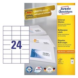 3474 Etichetta Multiuso Bianco 70x37mm