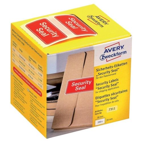 Avery Confezione 200 Etichette in Rotolo Prestampate 38x20mm