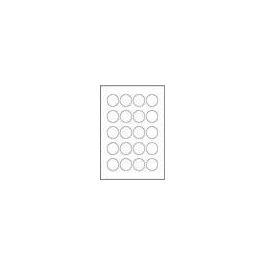 Etichette Antimanomissione 24 Pezzi per Foglio 20 Fogli Diametro 40mm Bianco
