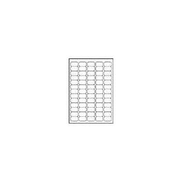 Mini Etichette 65 Pezzi per Foglio 25 Fogli 38,1x21,2mm Trasparente