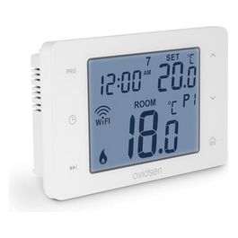 Home Flow 127062 Termostato Wi-Fi Intelligente Programmabile, Comando Manuale E App Avidsenhome, Da Incasso A Muro, Compatibile Alexa E Google Home, Bianco