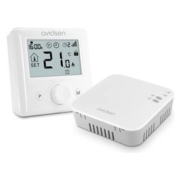 Home Flow - Termostato Wi-Fi Intelligente per Riscaldamento di Calda/Riscaldamento dell'Acqua Calda, connessione Wi-Fi per Router, App per Smartphone, Senza abbonamento, Facile Installazione