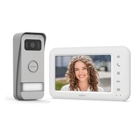 Videocitofono Elia 2 Fili Schermo da 7'' con Tasti Touch, Eco-Friendly,controllo apertura del cancello