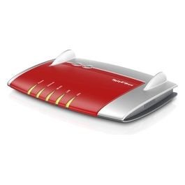 FRITZ!Box 4040 Router Wireless Gigabit Ethernet Dual-Band 2.4 GHz/5 GHz Rosso/Argento