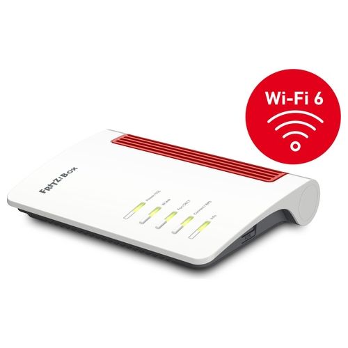 AVM FRITZ!Box 7530 AX Router Wireless Gigabit Ethernet Dual-Band 2.4GHz/5GHz Rosso/Bianco