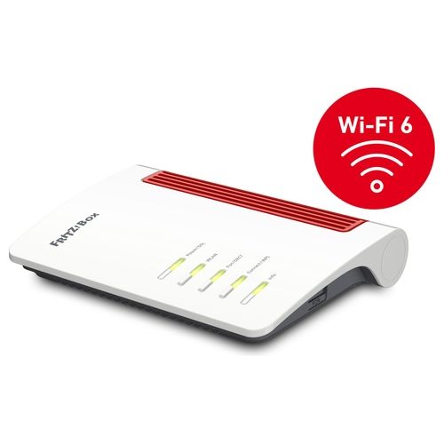 [ComeNuovo] AVM FRITZ!Box 7530 AX Router Wireless Gigabit Ethernet Dual-Band 2.4GHz/5GHz Rosso/Bianco