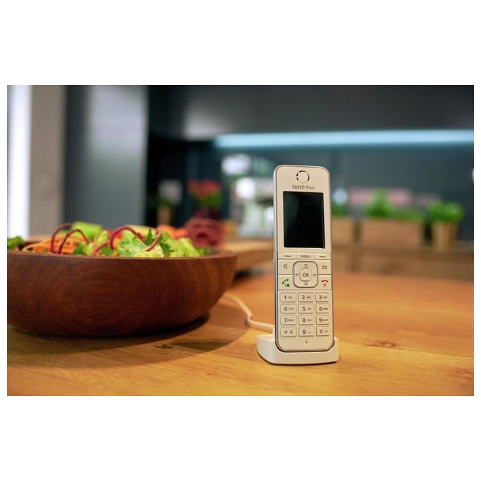 AVM FRITZ!Fon C6 Telefono DECT Identificatore di Chiamata Bianco