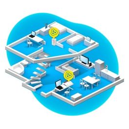 Fritz! Powerline 540E WLan Set 500Mbit/s Collegamento Ethernet Lan Wi-Fi Bianco 2 Pezzi
