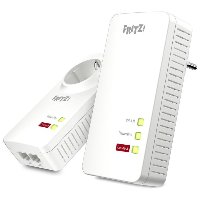 Avm fritz! Powerline Wireless ac+n 1200m AVM Fritz! 1260e kit Bianco mimo 2x2