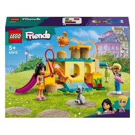 LEGO Friends 42612 Avventure nel Parco Giochi dei Gatti, Giocattolo con Animali e Mini Bamboline, Giochi per Bambini 5+ Anni