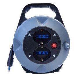 Avvolgicavo Prese Schuko 2P+T Bipasso Sez. 16A 3500W Mt. - 4	