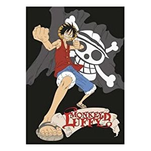 Aymax Coperta in Pile One Piece Monkey D.Luffy e Jolly Roger