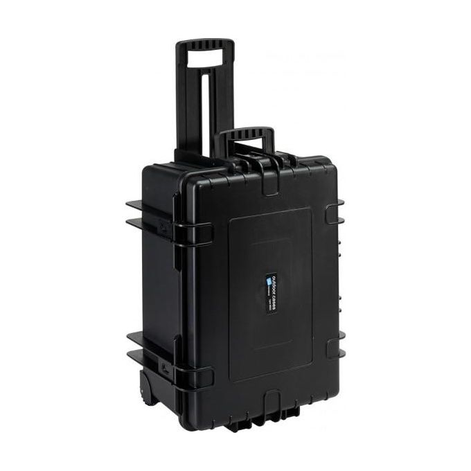 BandW Outdoor Trolley Case Type Type 6800 Custodia Rigida per Fotocamere da Esterni con Spugna Sintetica Nero