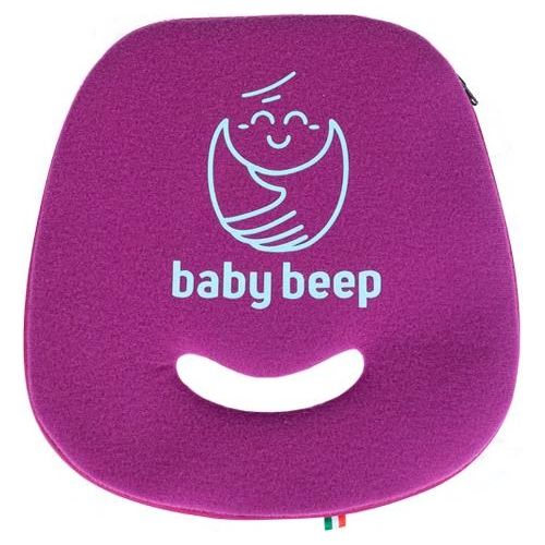 Baby Beep Cuscino Bluetooth Anti Abbandono Universale per Seggiolini Auto Rosso Ciliegia