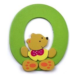 Lettera decorativa in legno “O” altezza 8 cm 