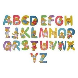 Baby Idea Lettere in Legno Dipinte in Atossico per Decorazioni di Ambiente Interno Lettera G
