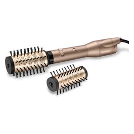 BaByliss AS952E Spazzola Rotante con Digital Sensor 2 Accessori Ionica 650W Champagne