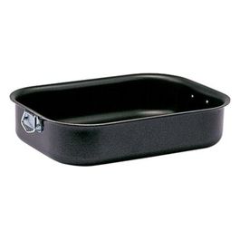 Firenze Tortiera rettangolare con manici 30x22 nero