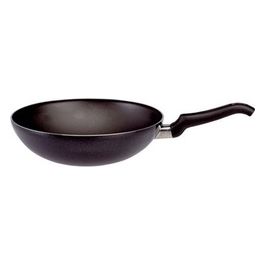 Ballarini Pentola Wok Cucinotta Firenze con un manico Cm 24 nero