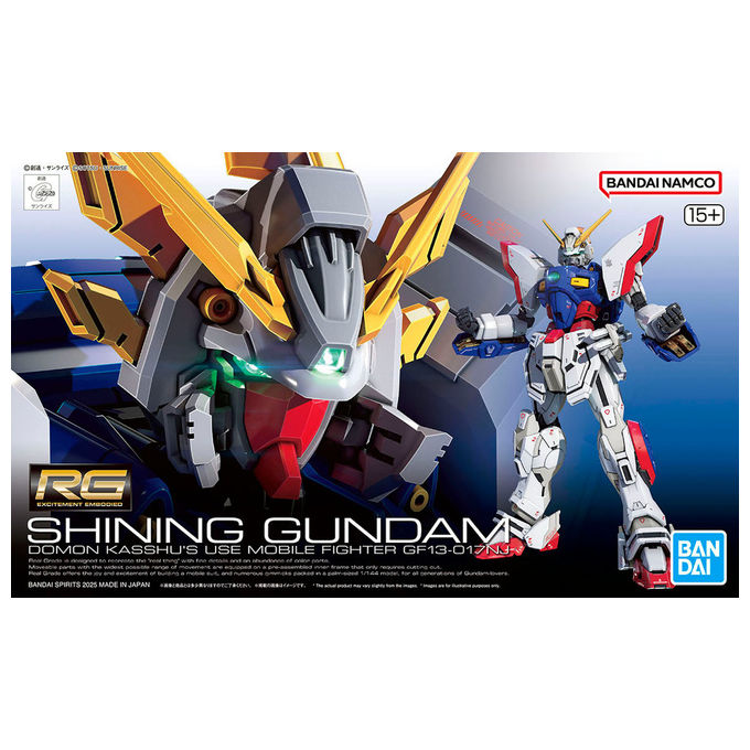Bandai, Gundam RG 1-144 Shining Gundam, Model Kit