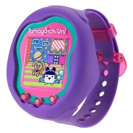 - Tamagotchi Uni - Tamagotchi connesso con orologio da polso - Animale interattivo Tamagotchi - Tamagotchi in italiano - Modello Viola - Giocattolo per bambini di 6 anni e più - 43352