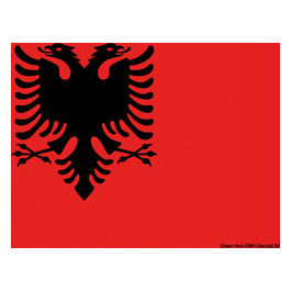 Bandiera Albania 30 X 45 Cm Osculati