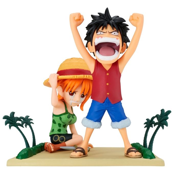 Banpresto One Piece Wcf Log Stories Monkey D.Luffy e Nami
