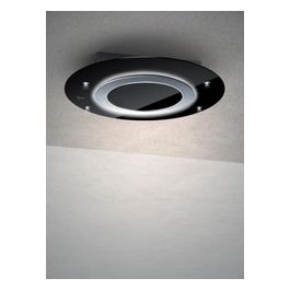 Baraldi 01CMTFR090STB90 Cappa a Soffitto Comet free Classe energetica A 4 Velocita' Comandi da Remoto con Telecomando 90 cm Nero/Inox