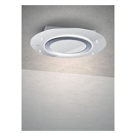 Baraldi 01CMTFR090STW90 Cappa da Soffitto Filtrante Comet free Classe energetica A 4 Velocita' Comandi da Remoto con Telecomando 90 cm Bianco/Inox