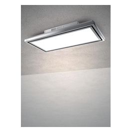 Baraldi 01FLEFR120STW90 Cappa da Soffitto Flexia Free Classe energetica A 4 Velocita' Comandi da Remoto con Telecomando e smartphone 120 cm Bianco/Inox