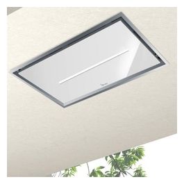 01GEAF090SVWSL80 Cappa da Soffitto Gea Flat 4 velocita' Comandi da Remoto con Telecomando e Smartphone 90 cm Inox/Bianco