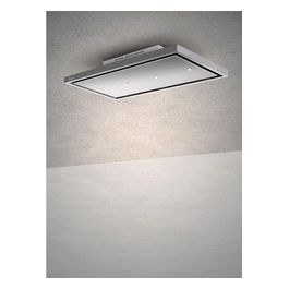 Baraldi 01GEAFFR120ST90 Cappa da Soffitto GEA Free Classe energetica A 4 Velocita' Comandi da Remoto con Telecomando Filtrante 120 cm Inox/Bianco