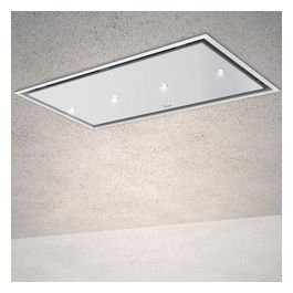 01GEAFL090WHSP80 Cappa da Soffitto Gea Flat 4 Velocita' Comandi da Remoto con Telecomando e Smartphone 90 cm Bianco