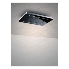 Baraldi 01STVFR090STB90 Cappa da Soffitto Stivia Free Classe energetica A 4 Velocita' Comandi da Remoto con Telecomando e Smartphone 90 cm Nero