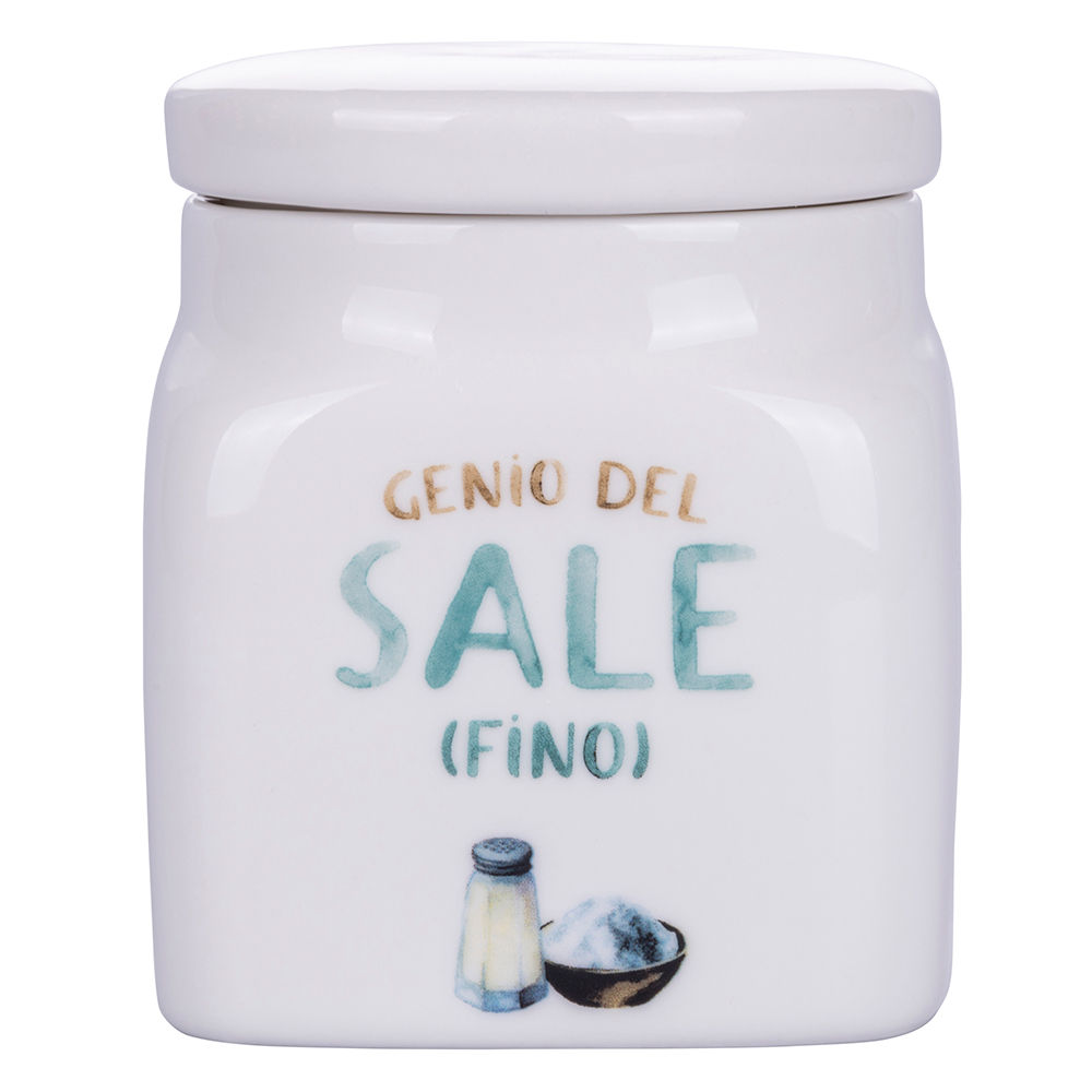 BARATTOLO SALE FINO 500 ML IN NEW BONE CHINA, LE TRAVISATE