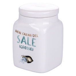 BARATTOLO SALE GROSSO 750 ML IN NEW BONE CHINA, LE TRAVISATE