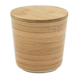 Barattolo Woody Cm 10X10 Con Tappo in Bamboo