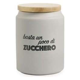 Barattolo zucchero 850 ml in gres coperchio inbamboo, Idee